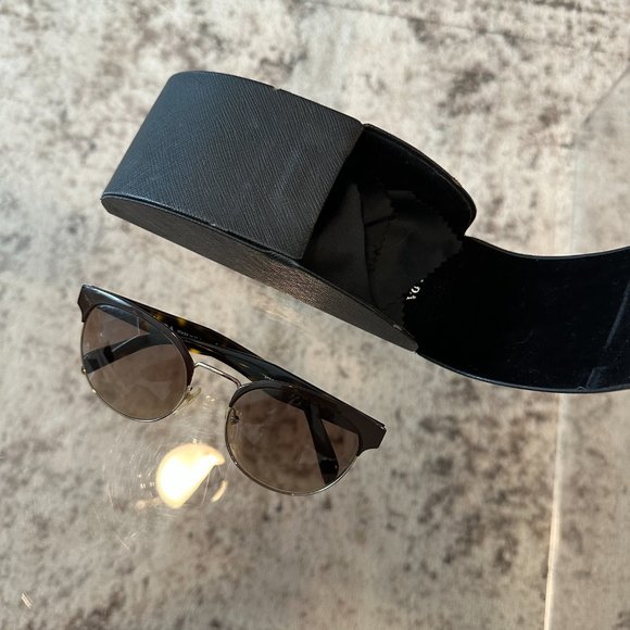 PRADA PR 61TS BROWN/PALE GOLD SUNGLASSES main image 7